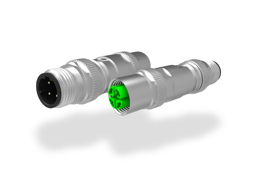M12 adapter from PROVERTHA with X to D and D to X coding simplify retrofitting in transportation and railway technology